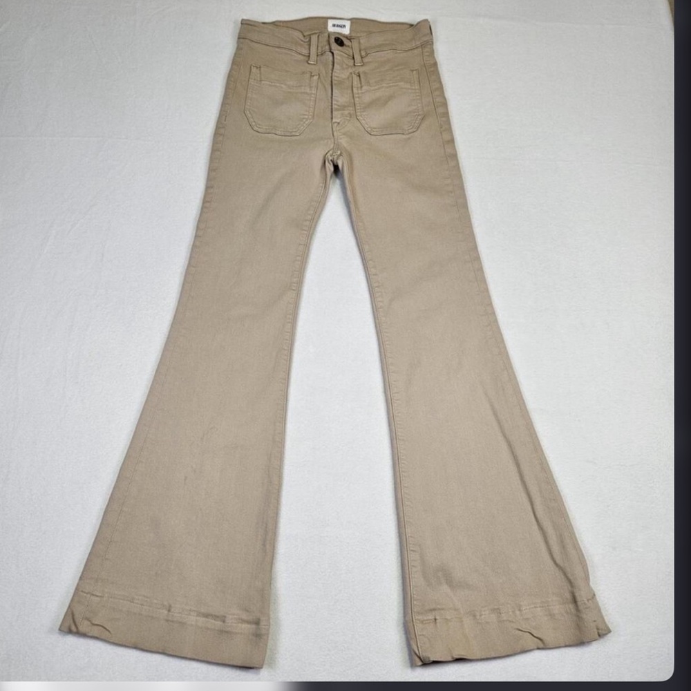 Hudson Taylor High Waist Flare Beige Jean Pant Women’s size 27